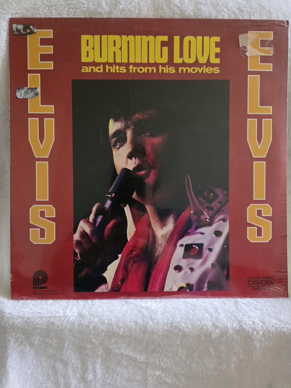Elvis "Burning Love and Hits From His Movies" Vinyl - Factoey Sealed